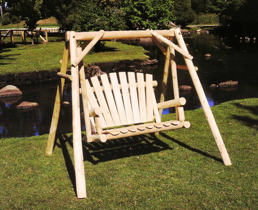 70" Natural Swing Chair HomeRoots