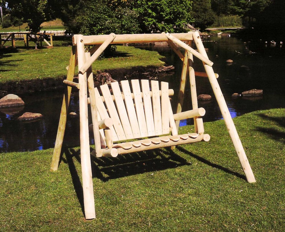70" Natural Swing Chair HomeRoots