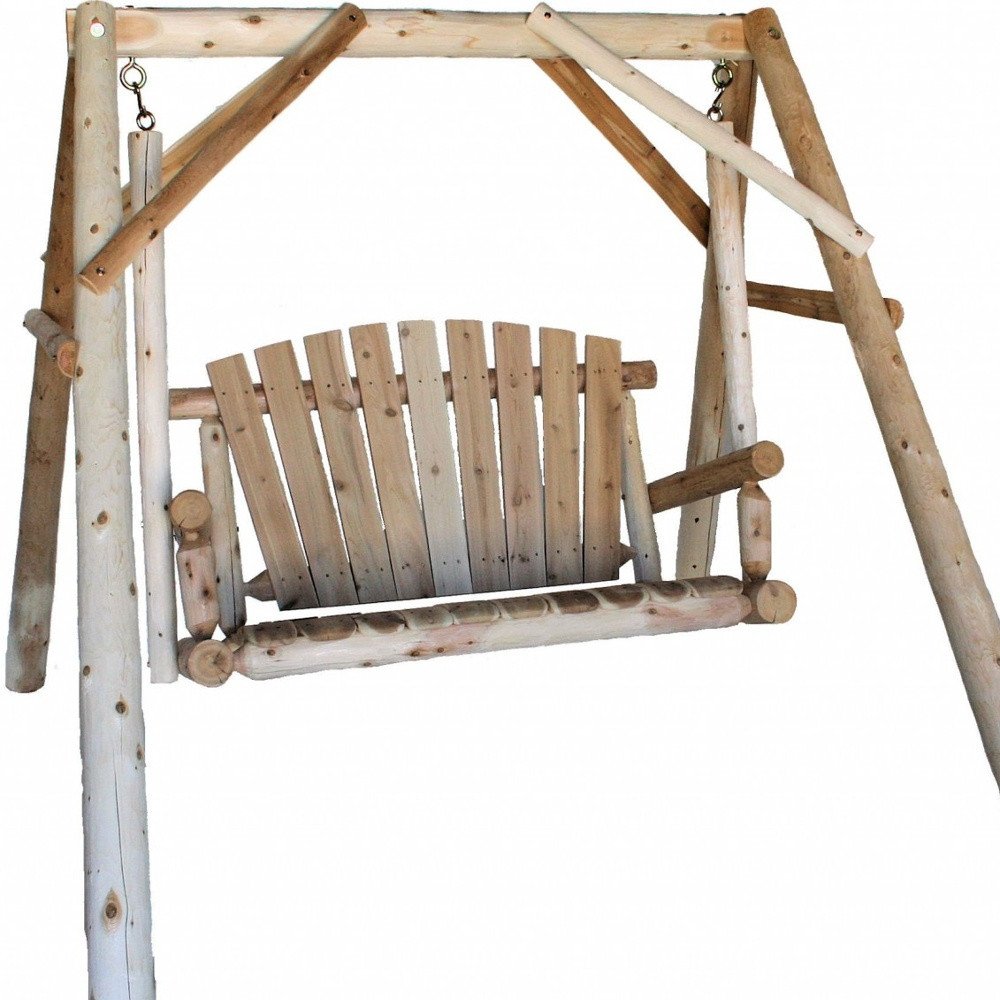 70" Natural Swing Chair HomeRoots