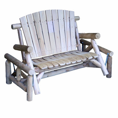 59" Natural Solid Wood Adirondack Chair HomeRoots