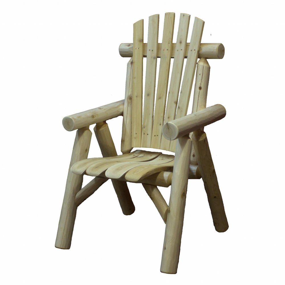 28" X 26" X 42" Natural Wood Dining Chair HomeRoots