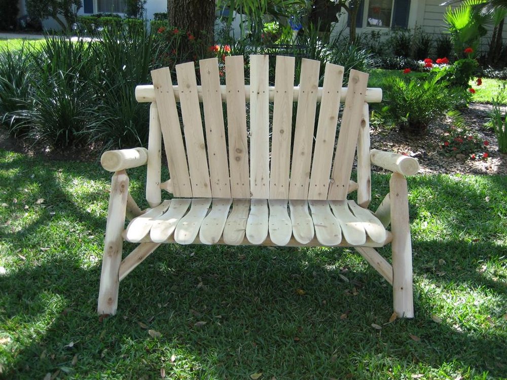 50" X 30" X 39"  Natural Wood Loveseat HomeRoots