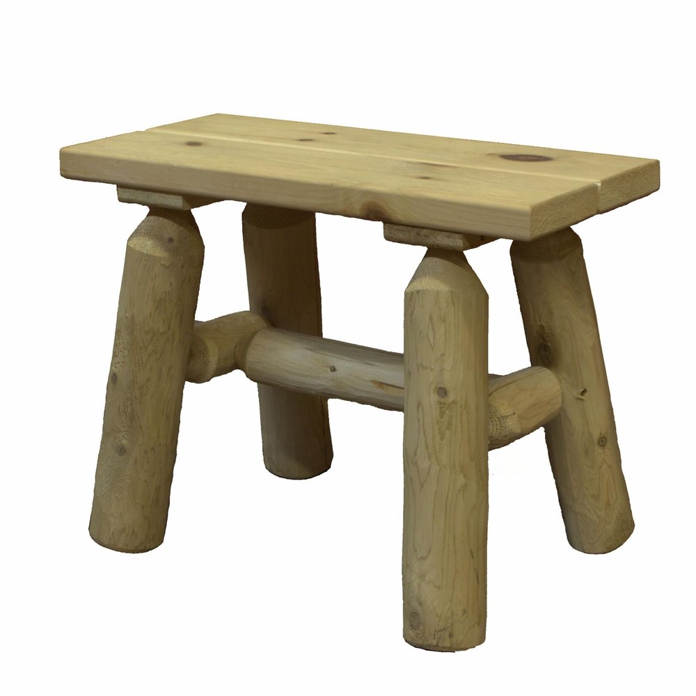 23" X 11" X 18"  Natural Wood End Bench Pair HomeRoots
