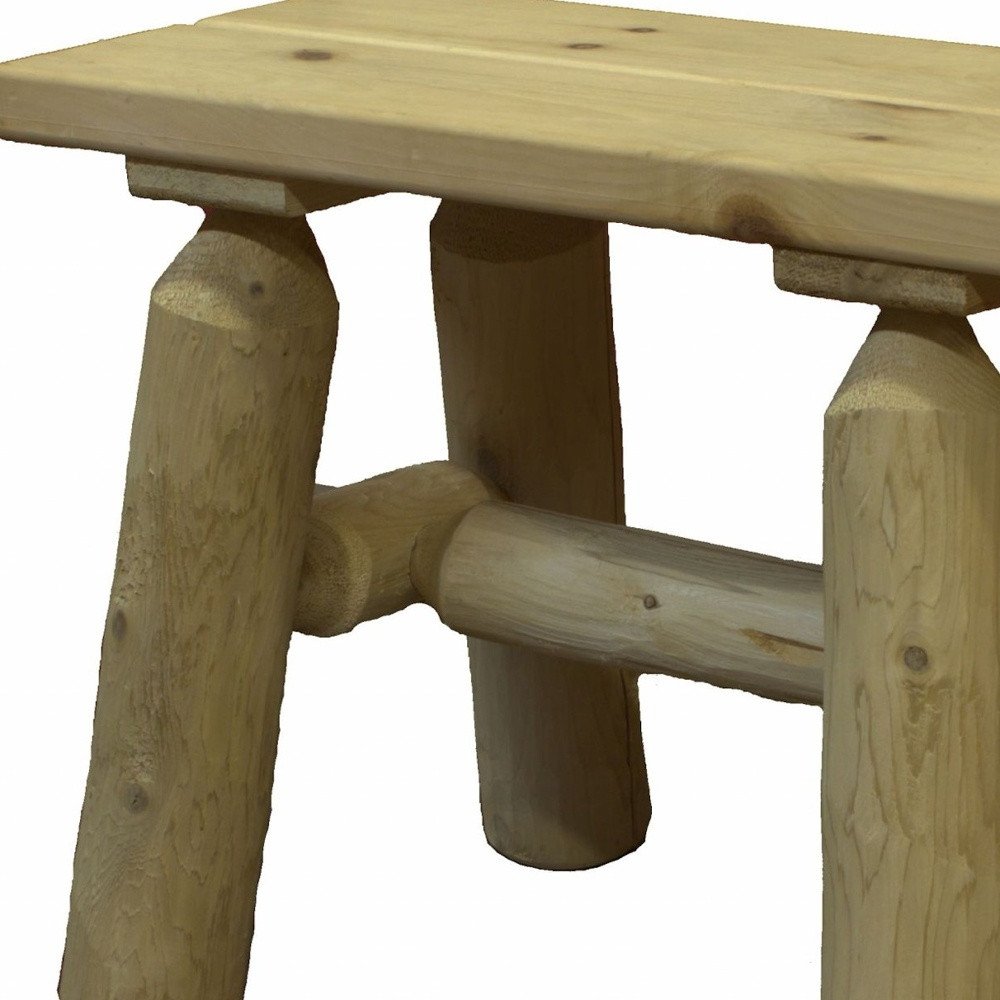 23" X 11" X 18"  Natural Wood End Bench Pair HomeRoots