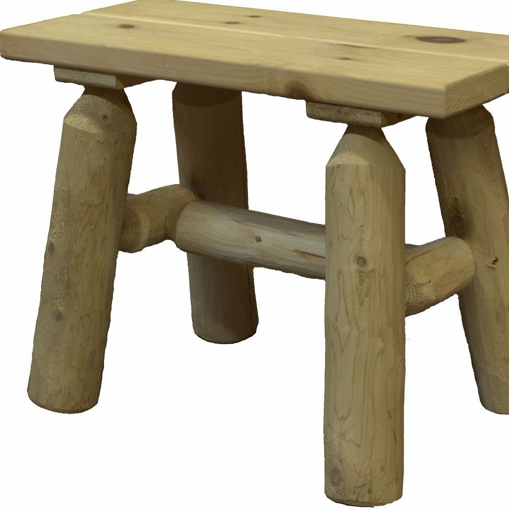 23" X 11" X 18"  Natural Wood End Bench Pair HomeRoots
