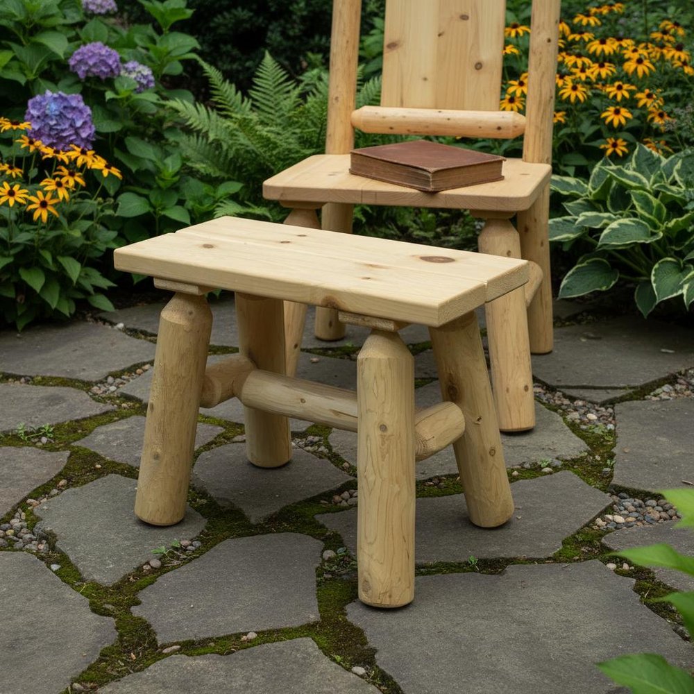 23" X 11" X 18"  Natural Wood End Bench Pair HomeRoots