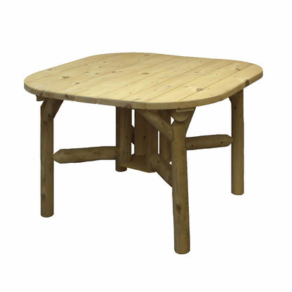 47" Natural Square Solid Wood Outdoor Dining Table HomeRoots