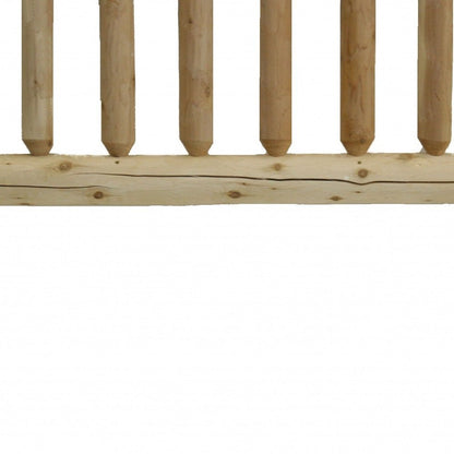 Natural Cedar Log Twin Headboard HomeRoots