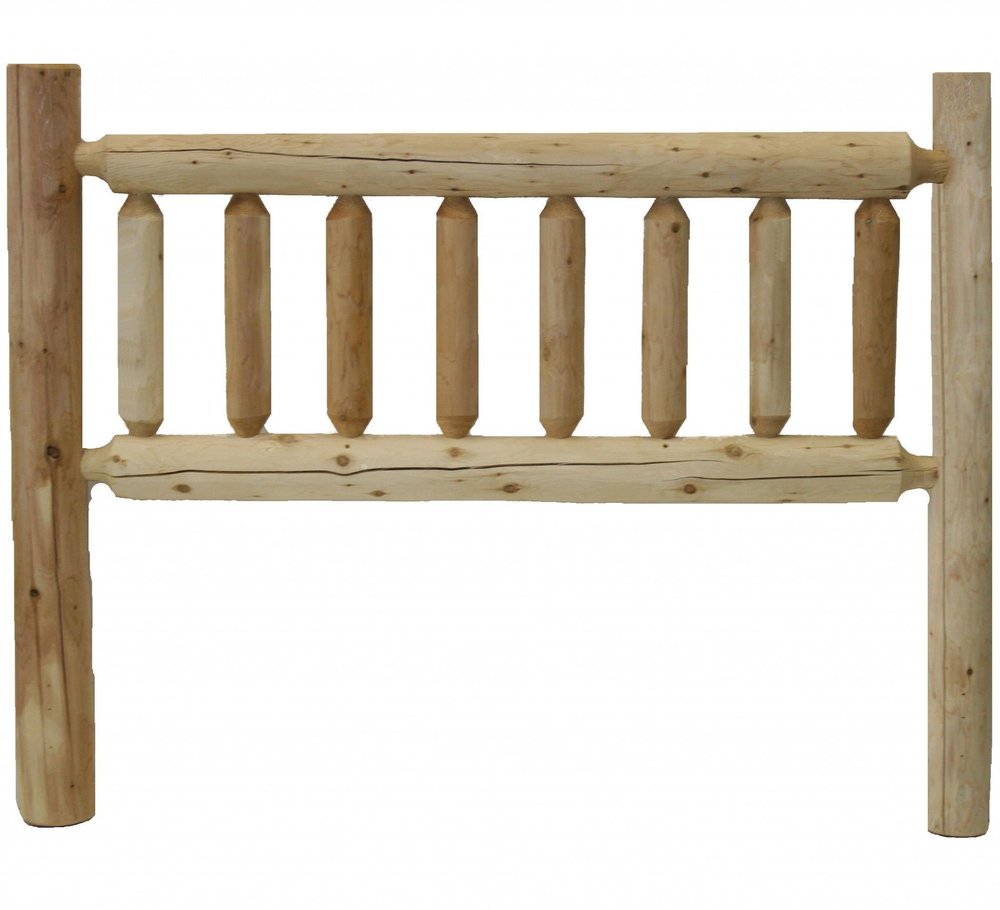 Natural Cedar Log Double Headboard HomeRoots