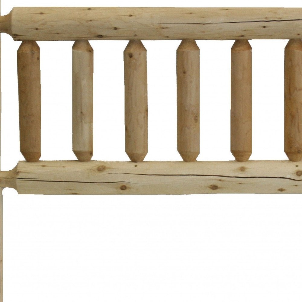 Natural Cedar Log Queen Headboard HomeRoots