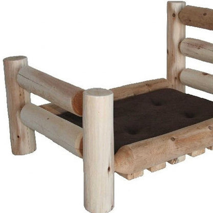 20" X 30" Natural Solid Wood Pet Bed Frame HomeRoots