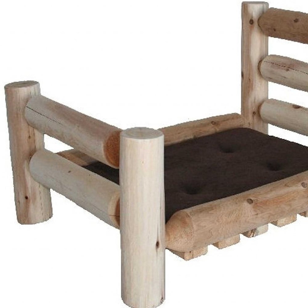 20" X 40" Natural Solid Wood Pet Bed Frame HomeRoots