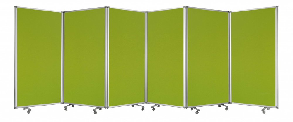 71" Green Iron Folding Six Panel Screen Room Divider HomeRoots