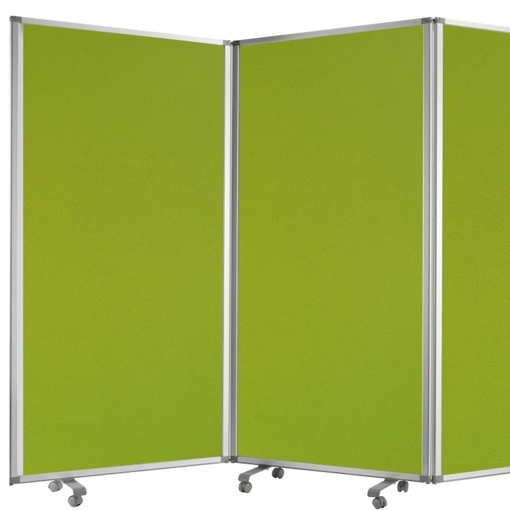 71" Green Iron Folding Six Panel Screen Room Divider HomeRoots