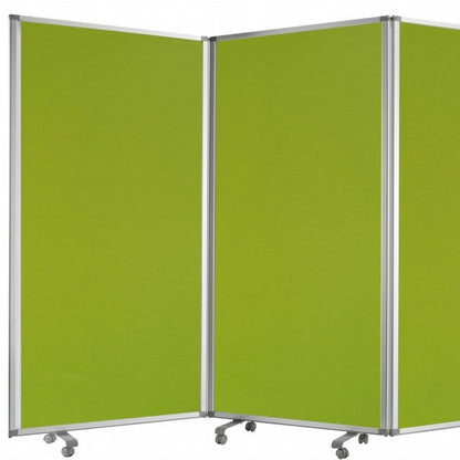 71" Green Iron Folding Six Panel Screen Room Divider HomeRoots