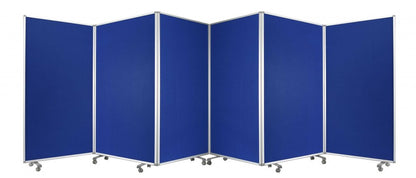 71" Green Iron Folding Six Panel Screen Room Divider HomeRoots
