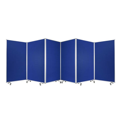 71" Green Iron Folding Six Panel Screen Room Divider HomeRoots