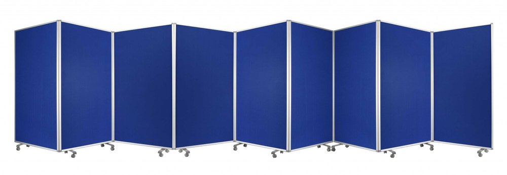 71" Green Iron Folding Nine Panel Screen Room Divider HomeRoots
