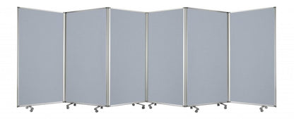 71" Green Iron Folding Six Panel Screen Room Divider HomeRoots