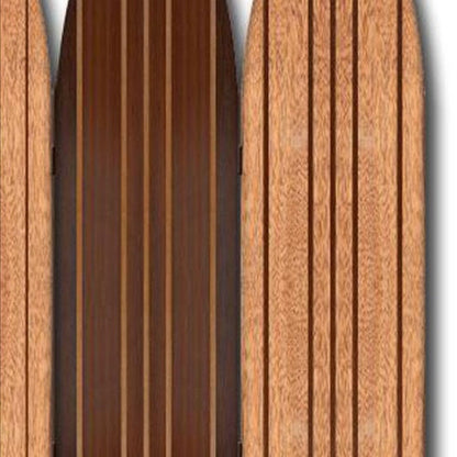 71" Brown Wood Folding Three Panel Screen Room Divider HomeRoots