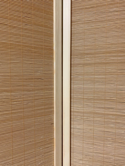71" Brown Folding Three Panel Screen Room Divider HomeRoots