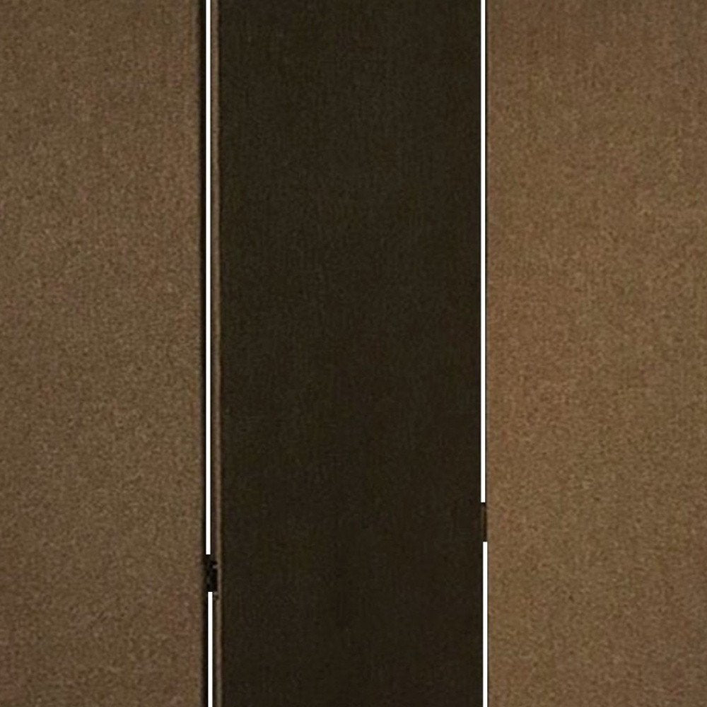 71" Brown Folding Three Panel Screen Room Divider HomeRoots