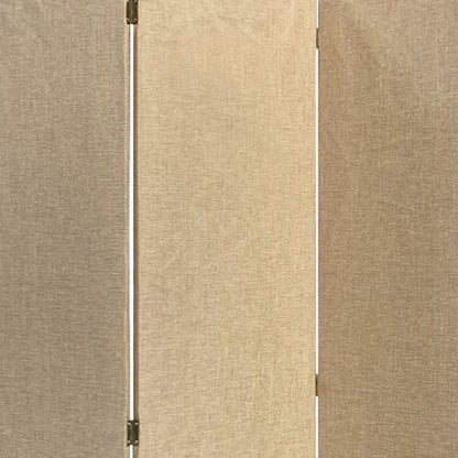 71" Brown Folding Three Panel Screen Room Divider HomeRoots