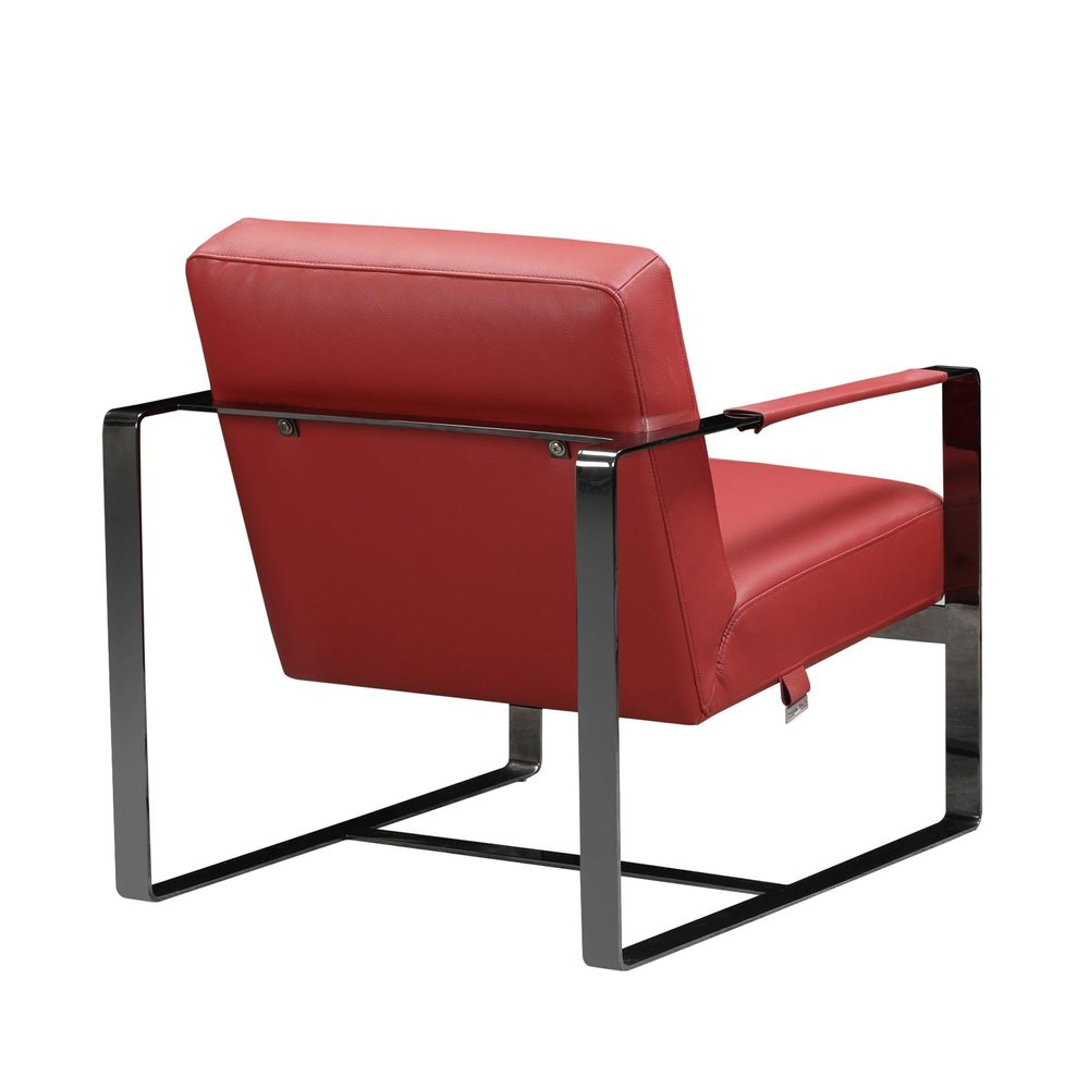 28" Camel And Black Genuine Leather Arm Chair HomeRoots