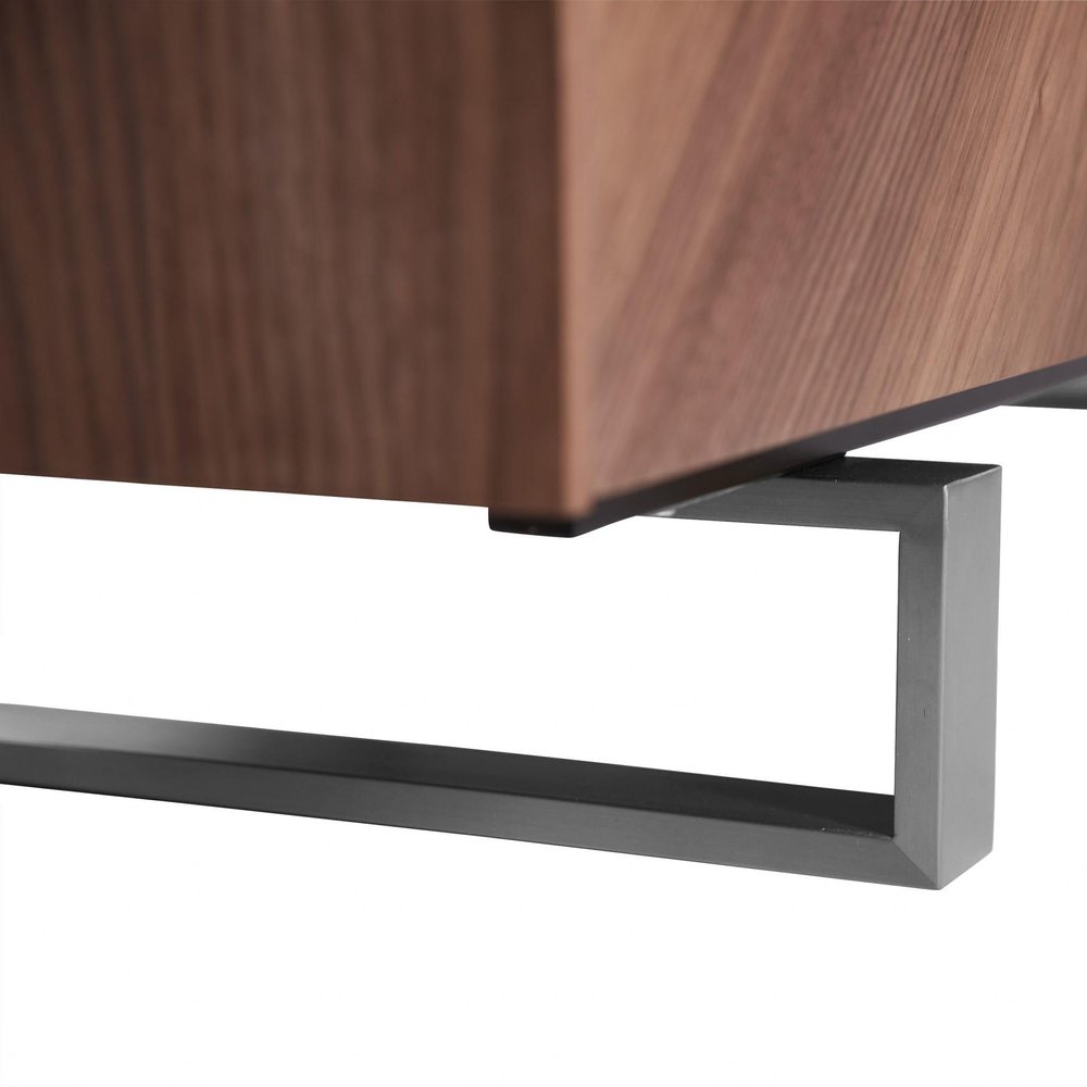 71" Brown Wood Cabinet_Enclosed storage TV Stand HomeRoots