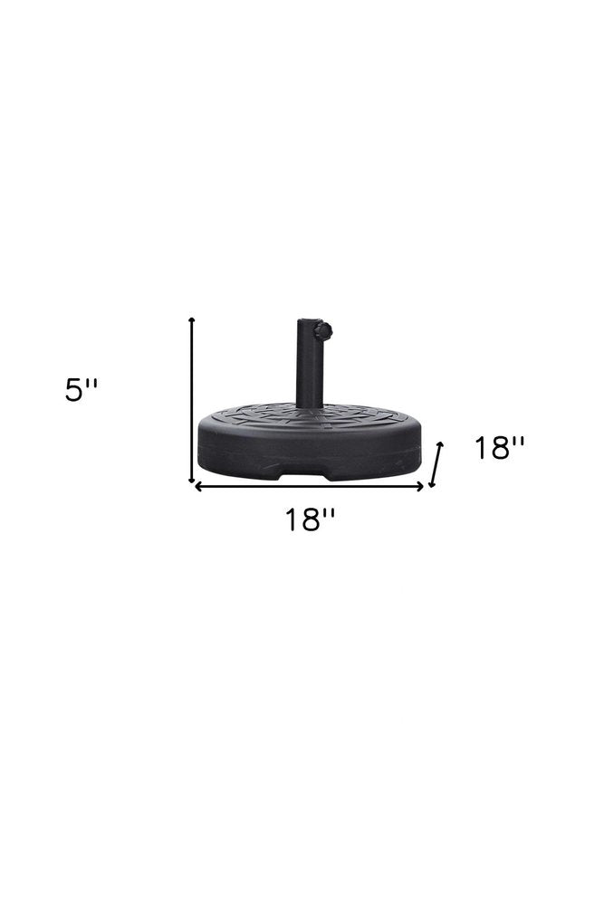 Black Plastic Umbrella Base HomeRoots