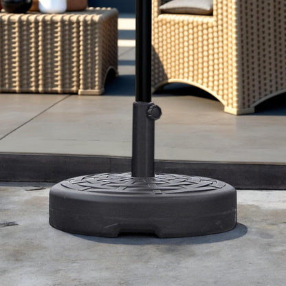 Black Plastic Umbrella Base HomeRoots