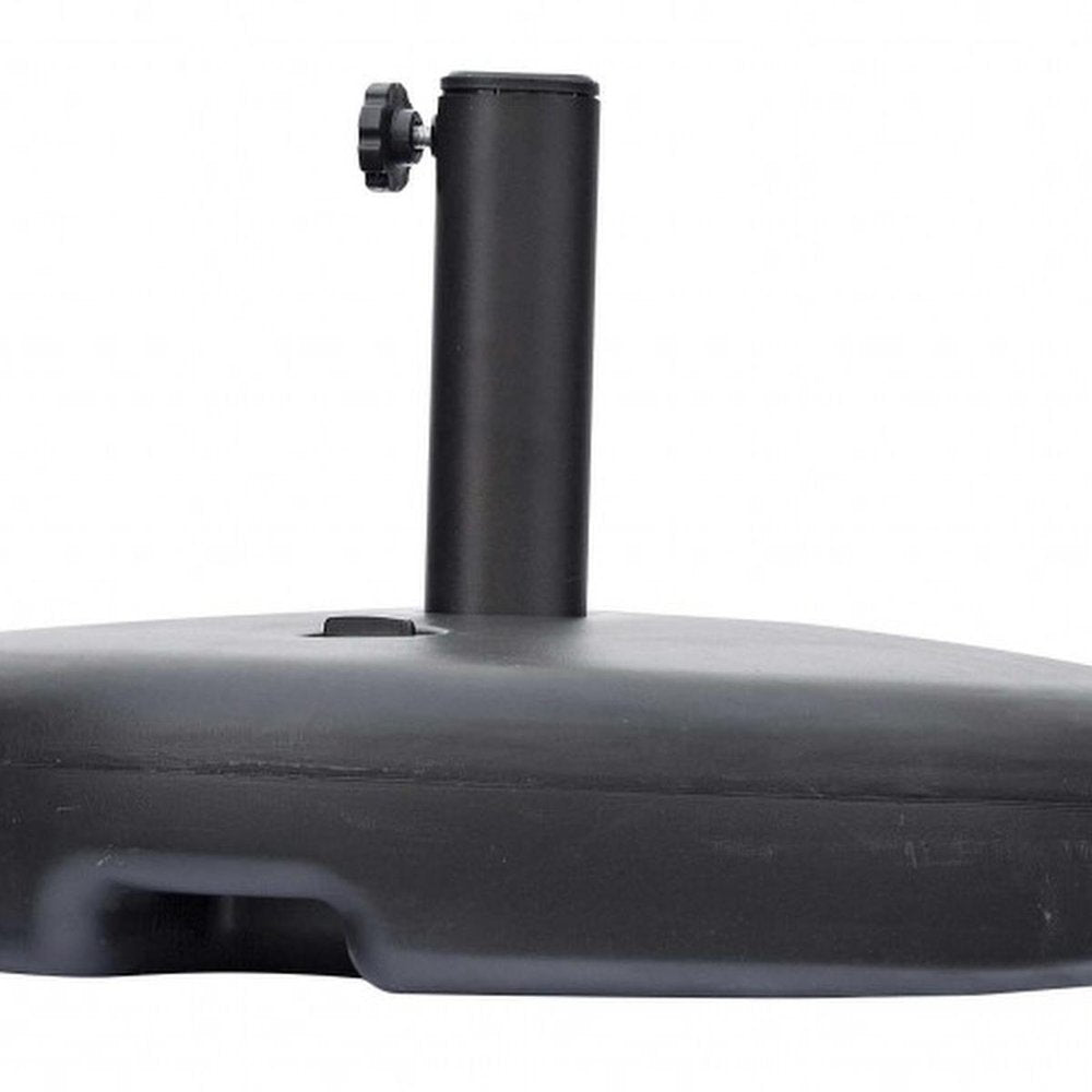 Black Heavy Duty Plastic Umbrella Base HomeRoots