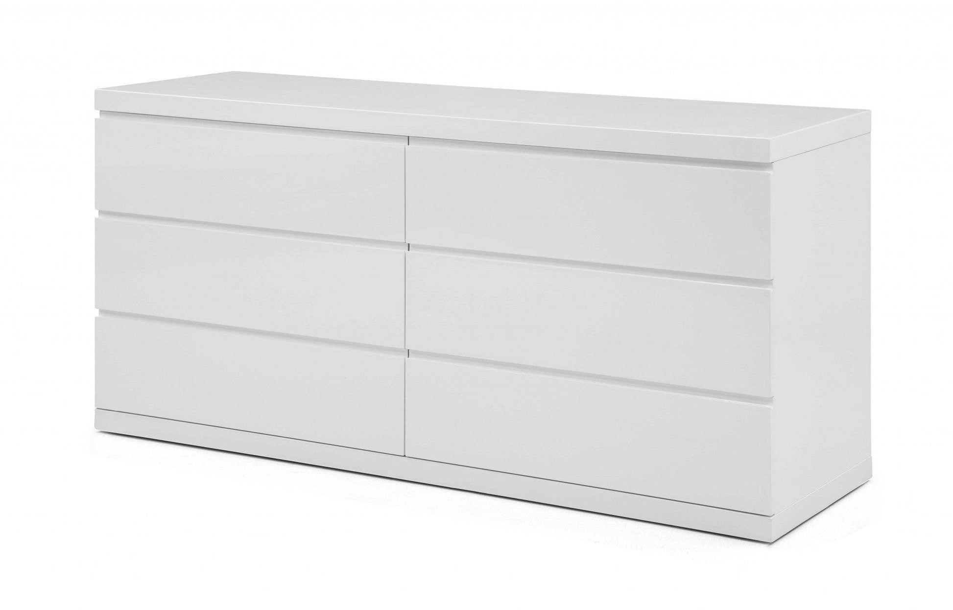 63 X 20 X 30 White Double Dresser - FurniFindUSA