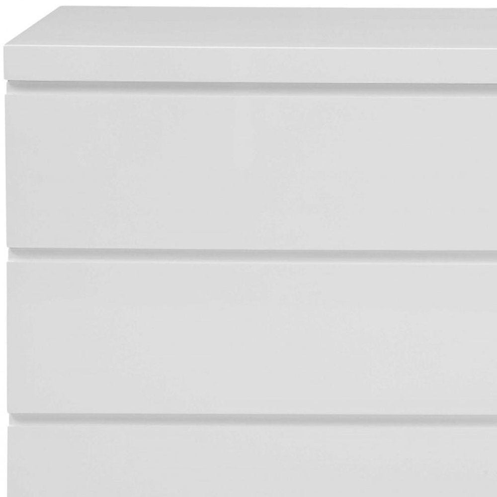 63" White Solid Wood Six Drawer Double Dresser HomeRoots