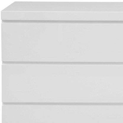 63" White Solid Wood Six Drawer Double Dresser HomeRoots