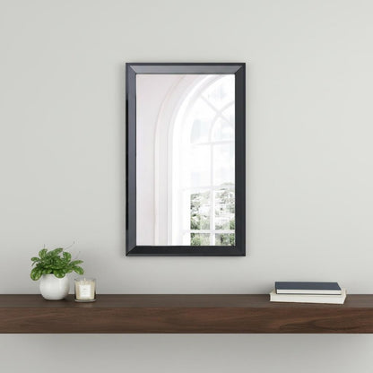 51" Black Wood Framed Accent Mirror HomeRoots