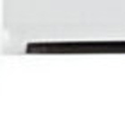 20" White Wood Two Drawer Nightstand