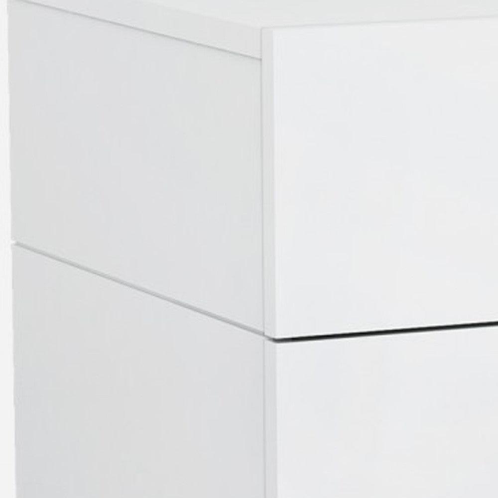 21" White Two Drawers Nightstand - FurniFindUSA