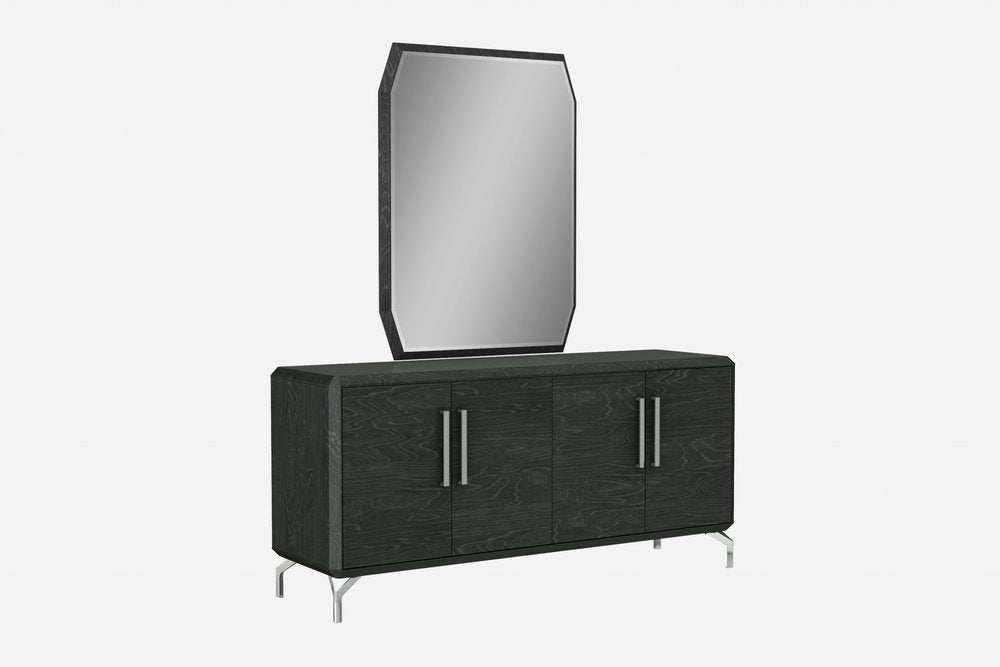 71" Gray Stainless Steel Solid Console Table HomeRoots