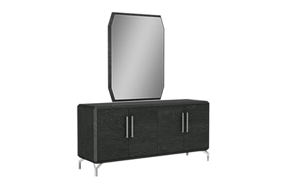 71" Gray Stainless Steel Solid Console Table HomeRoots
