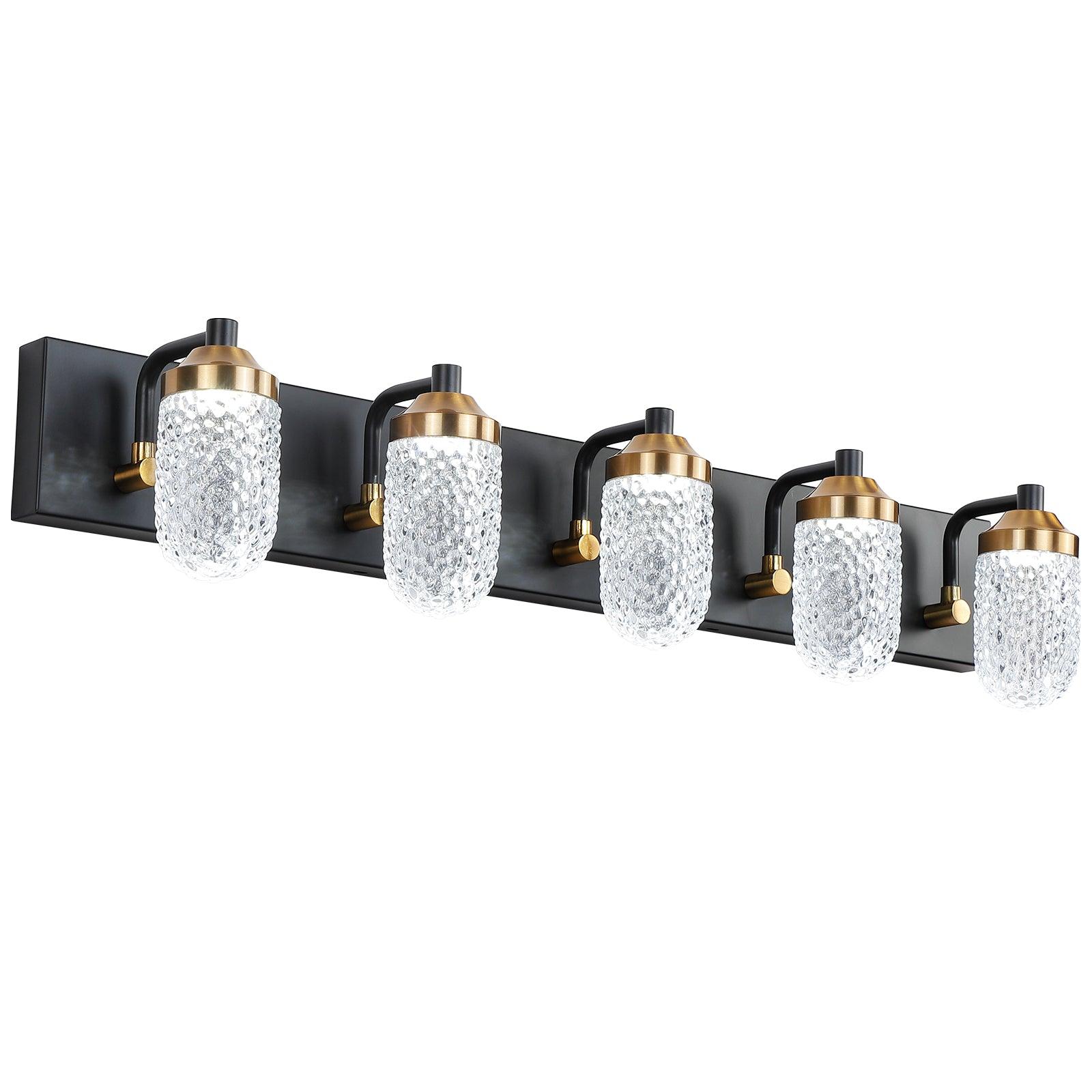 Vanity Lights With 5 LED Bulbs For Bathroom Lighting - FurniFindUSA