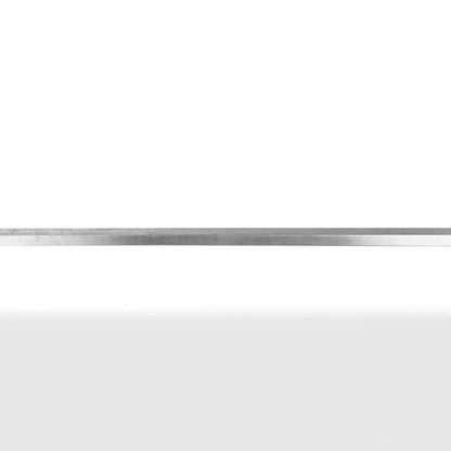 55" Wood Brown And Silver Solid Wood And Stainless Steel Dining Table HomeRoots