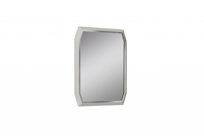 49" Taupe Abstract Glass Framed Accent Mirror HomeRoots