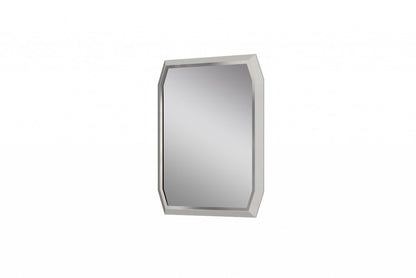 49" Taupe Abstract Glass Framed Accent Mirror HomeRoots