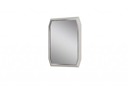 Taupe Octagon Accent Glass Mirror - FurniFindUSA