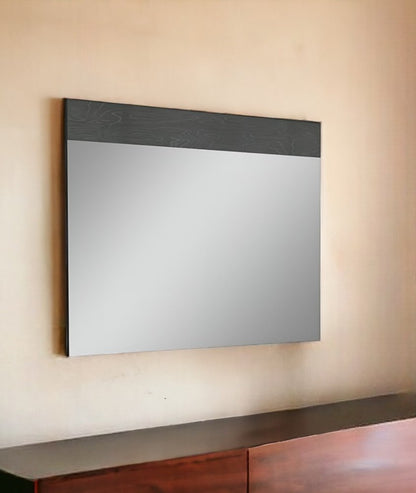 48" Gray Wood Framed Accent Mirror HomeRoots