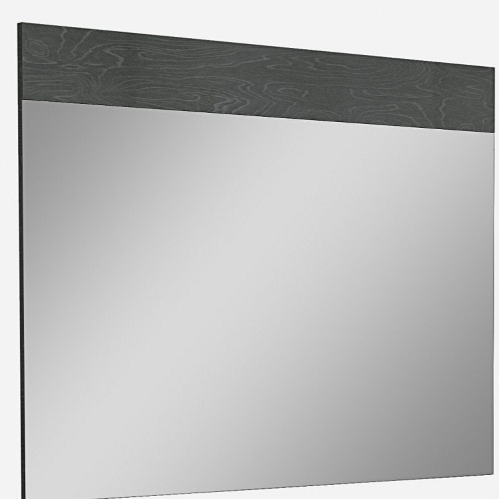 48" Gray Wood Framed Accent Mirror HomeRoots
