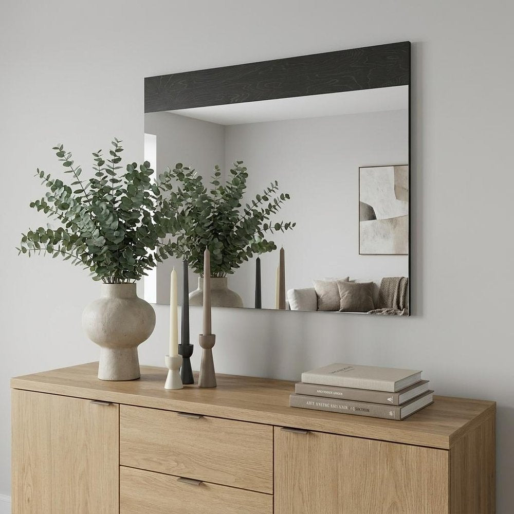 48" Gray Wood Framed Accent Mirror HomeRoots