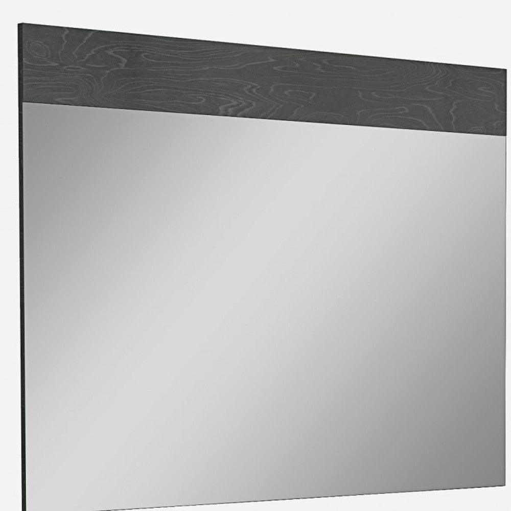 Gray Rectangle Accent Mirror - FurniFindUSA