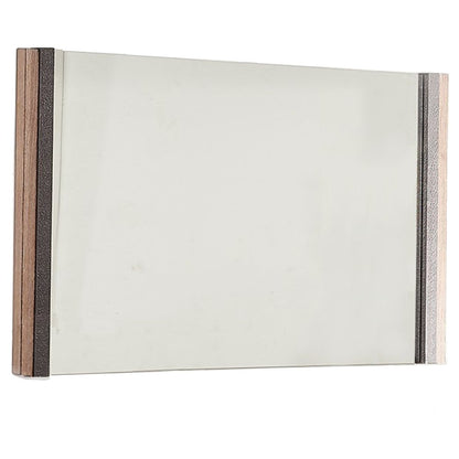 35" Natural Wood Framed Accent Mirror HomeRoots